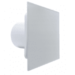WENTYLATOR ŁAZIENKOWY DOMOWY FI100mm PANEL BIAŁE SZKŁO CICHY 26dB ŁOŻYSKA KULKOWE