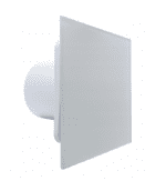 WENTYLATOR ŁAZIENKOWY DOMOWY FI100mm PANEL BIAŁE SZKŁO CICHY 26dB ŁOŻYSKA KULKOWE
