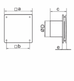 WENTYLATOR ŁAZIENKOWY FI100mm STANDARD WYDAJNY 88m3/h - obrazek 2