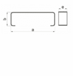 UCHWYT MOCUJĄCY DO KANAŁU PŁASKIEGO 120x60mm BIAŁY PCV VENTS 422 - obrazek 2