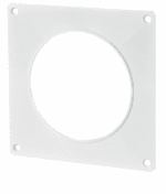 KOŁNIERZ PRZYŚCIENNY DO KANAŁU OKRĄGŁEGO FI100mm BIAŁY PCV VENTS 114-4