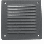 KRATKA WENTYLACYJNA KOMINOWA 14x14 cm METALOWA ANTRACYT RAL7016 STRUKTURA Z SIATKĄ