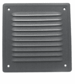 KRATKA WENTYLACYJNA KOMINOWA 14x14 cm METALOWA ANTRACYT RAL7016 STRUKTURA Z SIATKĄ