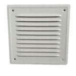 KRATKA WENTYLACYJNA KOMINOWA 14x14 cm METALOWA BIAŁA Z SIATKĄ PRZECIW OWADOM