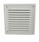 KRATKA WENTYLACYJNA KOMINOWA 14x14 cm METALOWA BIAŁA Z SIATKĄ PRZECIW OWADOM