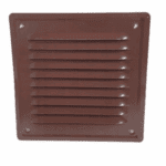 KRATKA WENTYLACYJNA KOMINOWA 14x14 cm METALOWA BRĄZOWA Z SIATKĄ PRZECIW OWADOM
