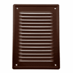 KRATKA WENTYLACYJNA KOMINOWA 14x21 cm METALOWA BRĄZOWA Z SIATKĄ PRZECIW OWADOM