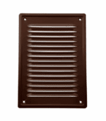 KRATKA WENTYLACYJNA KOMINOWA 14x21 cm METALOWA BRĄZOWA Z SIATKĄ PRZECIW OWADOM