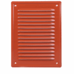 KRATKA WENTYLACYJNA KOMINOWA 14x21 cm METALOWA CEGLANA Z SIATKĄ PRZECIW OWADOM