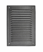 KRATKA WENTYLACYJNA KOMINOWA 14x21cm CZARNY MAT STRUKTURA Z SIATKĄ PRZECIW OWADOM
