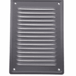 KRATKA WENTYLACYJNA KOMINOWA 14x21 cm METALOWA GRAFIT Z SIATKĄ PRZECIW OWADOM