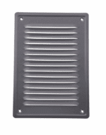 KRATKA WENTYLACYJNA KOMINOWA 14x21 cm METALOWA GRAFIT Z SIATKĄ PRZECIW OWADOM