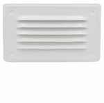 KRATKA WENTYLACYJNA KOMINOWA 14x7cm METALOWA BIAŁA Z SIATKĄ PRZECIW OWADOM