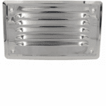 KRATKA WENTYLACYJNA KOMINOWA 14x7cm ZE STALI NIERDZEWNEJ Z SIATKĄ PRZECIW OWADOM