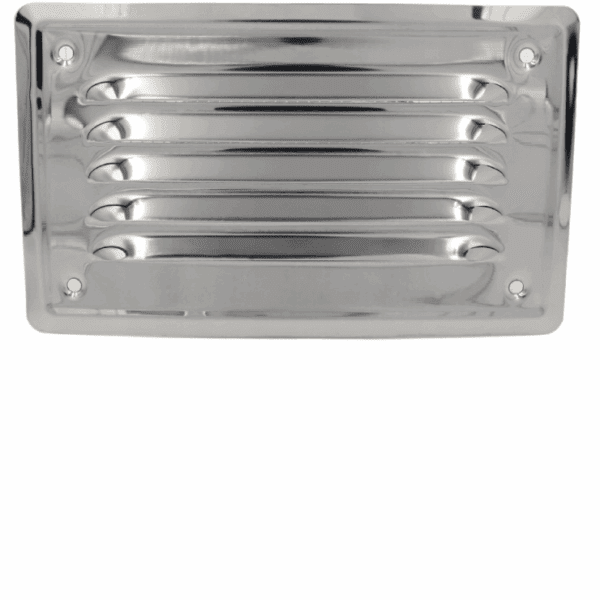 KRATKA WENTYLACYJNA KOMINOWA 14x7cm ZE STALI NIERDZEWNEJ Z SIATKĄ PRZECIW OWADOM