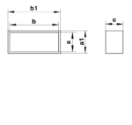 ŁĄCZNIK KANAŁÓW PŁASKICH 110x55mm Z ZAWOREM ZWROTNYM PCV VENTS 027 - obrazek 2