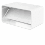 ŁĄCZNIK KANAŁÓW PŁASKICH 110x55mm Z ZAWOREM ZWROTNYM PCV VENTS 027