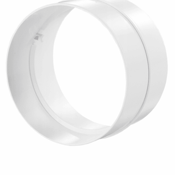 ŁĄCZNIK KANAŁÓW OKRĄGŁYCH FI100mm NYPEL KANAŁU WENTYLACYJNEGO PCV VENTS 493