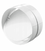 ŁĄCZNIK KANAŁÓW WENTYLACYJNYCH OKRĄGŁYCH FI125mm NYPEL Z ZAWOREM ZWROTNYM PCV VENTS 594