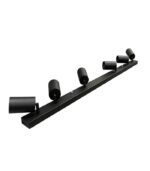 KINKIET QUALIS VI CZARNY SPOT LAMPA 6X REFLEKTOR SUFITOWY GU10 LOFT