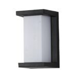 KINKIET ZWNĘTRZNY ELEWACYJNY CZARNY MLECZNY E27 30W IP54