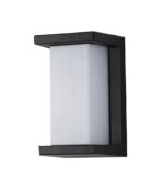 KINKIET ZWNĘTRZNY ELEWACYJNY CZARNY MLECZNY E27 30W IP54