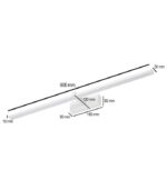 KINKIET LED ŁAZIENKOWY LAMPA NAD LUSTRO 18W 90cm BIAŁA VENUS 4200K 1100lm - obrazek 7