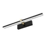 KINKIET LED ŁAZIENKOWY LAMPA NAD LUSTRO 8W 40cm CZARNO-ZŁOTA VENUS 4200K 580lm