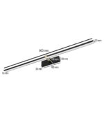 KINKIET LED ŁAZIENKOWY LAMPA NAD LUSTRO 18W 90cm CZARNO-ZŁOTA VENUS 4200K 1100lm - obrazek 3