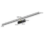 KINKIET LED ŁAZIENKOWY LAMPA NAD LUSTRO 24W 120cm CZARNO-ZŁOTA VENUS 4200K 1640lm - obrazek 3