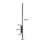 LAMPA ŚCIENNA LUNA KINKIET LOFT LED WĄSKA CZARNA IP54 12W 90cm - obrazek 3