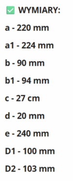 KOLANO WENTYLACYJNE PŁASKIE RUCHOME ŁĄCZĄCE KANAŁ 220x90mm Z FI100mm VENTS 941 - obrazek 5