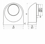 KOLANO WENTYLACYJNE PŁASKIE RUCHOME ŁĄCZĄCE KANAŁ 220x90mm Z FI150 VENTS 961 - obrazek 2