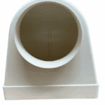 KOLANO WENTYLACYJNE PŁASKIE STAŁE ŁĄCZĄCE KANAŁ 220x90mm Z FI125 VENTS 951-1