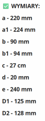 KOLANO WENTYLACYJNE PŁASKIE RUCHOME ŁĄCZĄCE KANAŁ 220x90mm Z FI125 VENTS 951 - obrazek 5