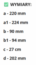 KOLANO POZIOME 45 STOPNI DO KANAŁU PŁASKIEGO 220x90mm PCV VENTS 955 - obrazek 3
