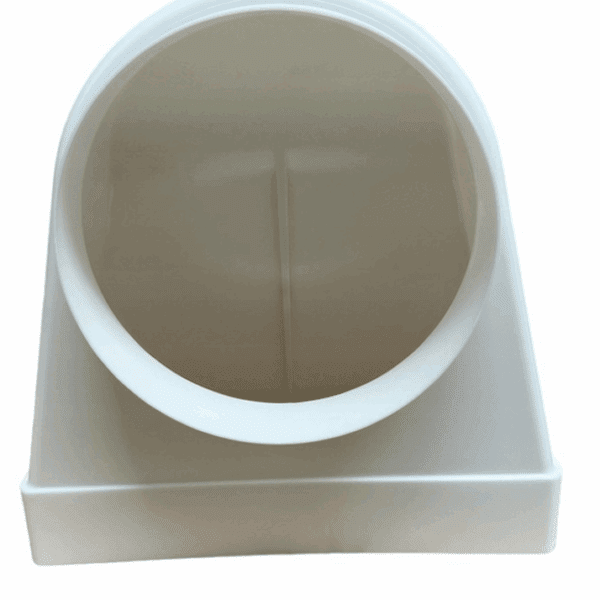 KOLANO WENTYLACYJNE PŁASKIE STAŁE ŁĄCZĄCE KANAŁ 220x90mm Z FI150 VENTS 961-1