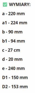 KOLANO WENTYLACYJNE PŁASKIE RUCHOME ŁĄCZĄCE KANAŁ 220x90mm Z FI150 VENTS 961 - obrazek 5