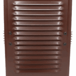 KRATKA WENTYLACYJNA KOMINOWA Z ŁAPKAMI 14x21 cm METALOWA BRĄZOWA Z SIATKĄ PRZECIW OWADOM
