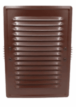 KRATKA WENTYLACYJNA KOMINOWA Z ŁAPKAMI 14x21 cm METALOWA BRĄZOWA Z SIATKĄ PRZECIW OWADOM