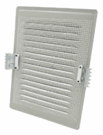 KRATKA WENTYLACYJNA KOMINOWA Z ŁAPKAMI 14x21 cm METALOWA GRAFIT Z SIATKĄ PRZECIW OWADOM - obrazek 2