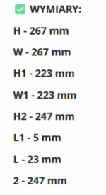 DRZWICZKI REWIZYJNE PLASTIKOWE ABS 25X25cm BIAŁE 250X250mm VENTS - obrazek 4