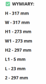 DRZWICZKI REWIZYJNE PLASTIKOWE ABS 30X30cm BIAŁE 300X300mm VENTS - obrazek 5
