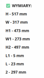 DRZWICZKI REWIZYJNE PLASTIKOWE ABS 30X50cm BIAŁE 300X500mm VENTS - obrazek 4