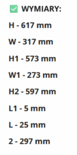 DRZWICZKI REWIZYJNE PLASTIKOWE ABS 30X60cm BIAŁE 300X600mm VENTS - obrazek 4
