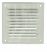 KRATKA WENTYLACYJNA KOMINOWA 14x14 cm METALOWA CZARNA Z SIATKĄ PRZECIW OWADOM - obrazek 2