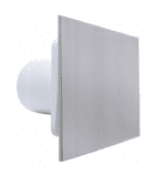 WENTYLATOR ŁAZIENKOWY DOMOWY FI125mm Z WYŁĄCZNIKIEM CZASOWYM PANEL ALUMINIUM CICHY 29dB