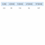 KANAŁ WENTYLACYJNY PŁASKI 110x55mm DŁUGOŚĆ 50cm PCV WENTYLACJA VENTS 005 - obrazek 5