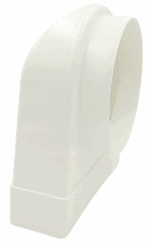 KOLANO ŁĄCZĄCE KANAŁ PŁASKI 204x60mm Z KANAŁEM OKRĄGŁYM FI125mm VENTS 540 - obrazek 2