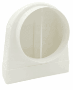 KOLANO ŁĄCZĄCE KANAŁ PŁASKI 204x60mm Z KANAŁEM OKRĄGŁYM FI125mm VENTS 540